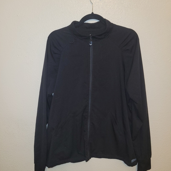 Med Couture Tops - Med Couture Zip Up Scrub Jacket Black Size XL
